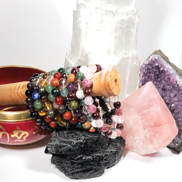 Crystal Energy Healing Bracelet Chakra Bracelet - Picture 3 of 4